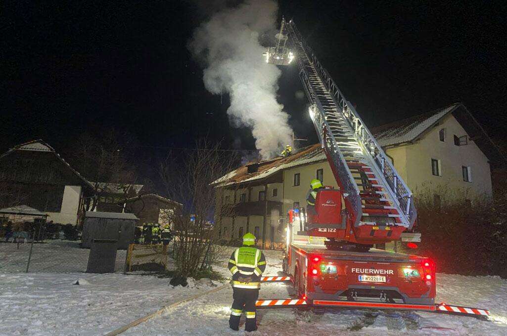 Wohnungsbrand in Tiffen - Gemeinde Steindorf