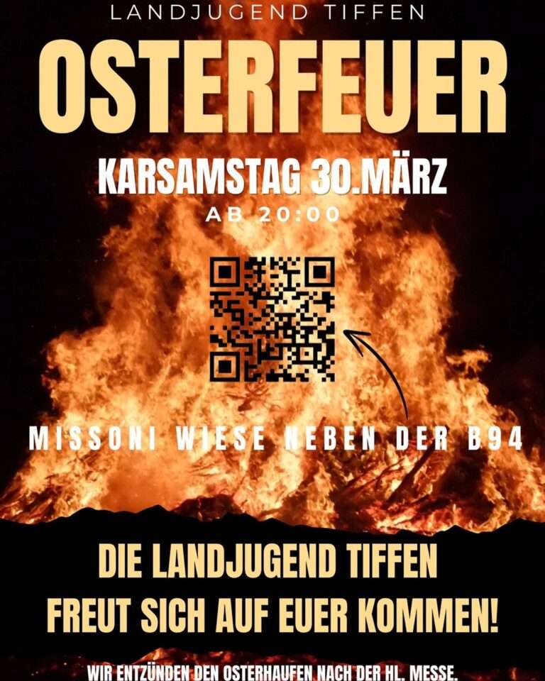 Tiffen – Legendäres Osterfeuer wird entzündet