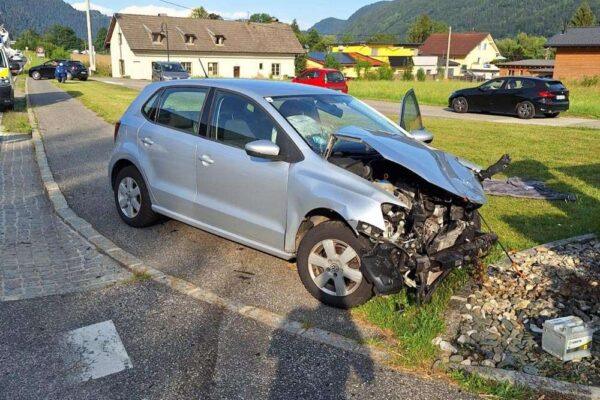 Kollision zweier Fahrzeuge in Bodensdorf Kollision zweier Fahrzeuge in Bodensdorf
