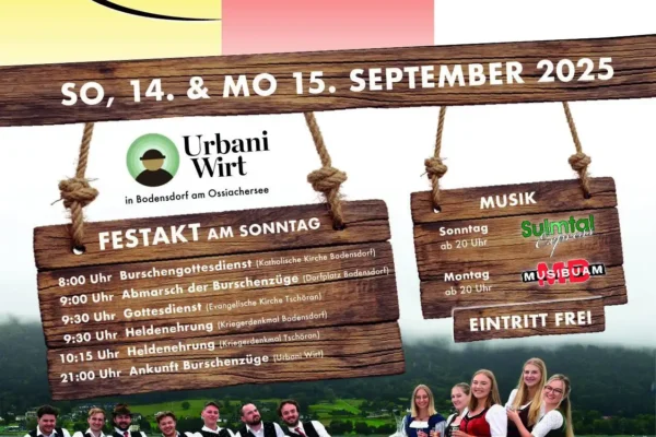 Der Tusch des Tschöraner und Bodensdorfer Jahreskirchtags lebt!