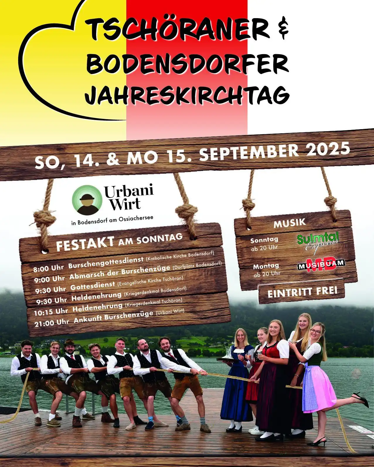 Der Tusch des Tschöraner und Bodensdorfer Jahreskirchtags lebt!