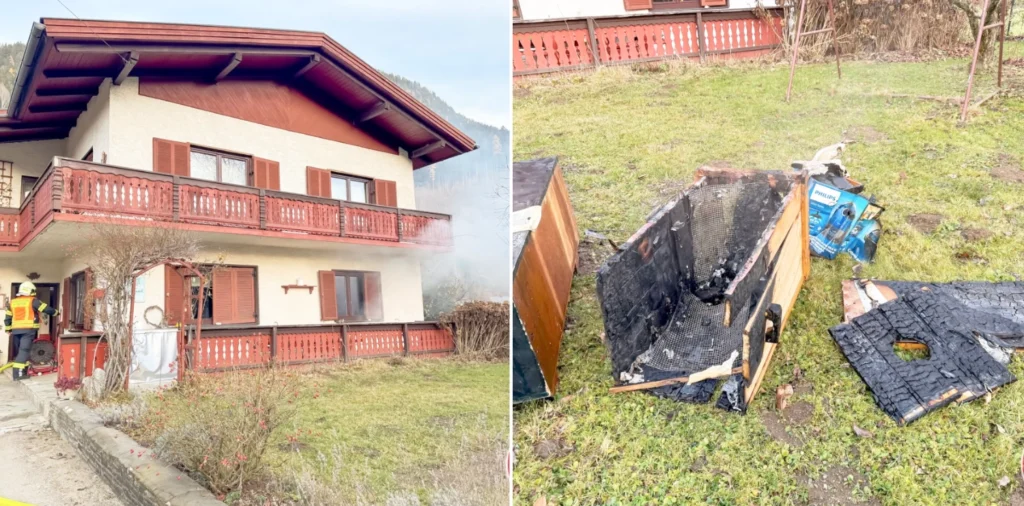 Brand in Treffen durch technische Defekt