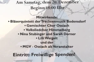 Besinnliches Adventkonzert in der wunderschönen Stiftskirche in Ossiach!