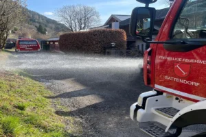 Bahndammbrand in Sattendorf