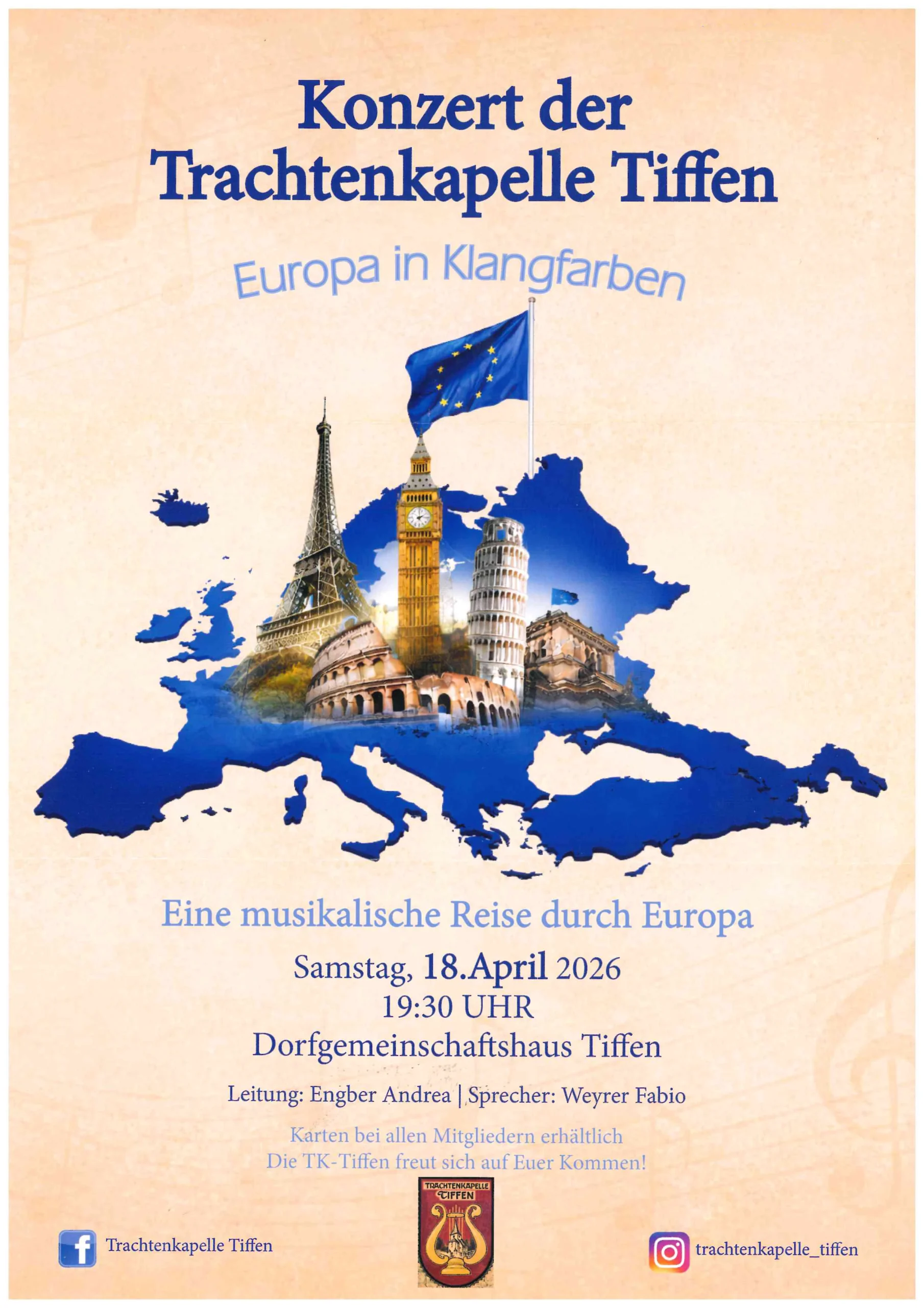 Trachtenkapelle Tiffen - Europa in Klangfarben