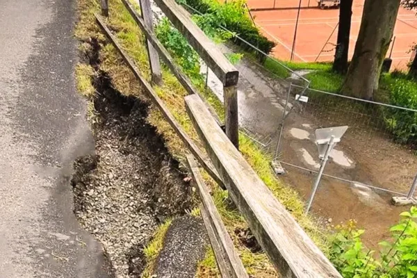 Radweg am Ossiacher See nach Unwetter gesperrt 1