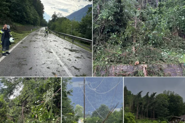 Unwetter am Ossiacher See